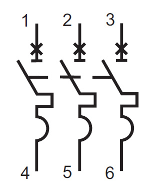 Автомат 3Р 63А 35кА ВА-332А DEKraft 