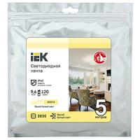 купить Лента свд 12В 9,6Вт/м 120свд/м 3000К 2835 IP65 IEK 5м в Кирове Лента свд 12В 9,6Вт/м 120свд/м 3000К 2835 IP65 IEK 5м
