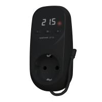 Терморегулятор воздуха в розетку 16А черный Welrok 