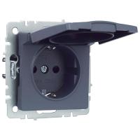 купить Брайт маренго розетка скрытая 1-мест заземление с крышкой шторки IP20  в Кирове Брайт маренго розетка скрытая 1-мест заземление с крышкой шторки IP20