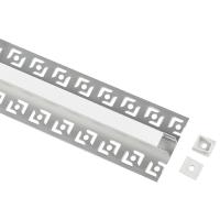 Профиль с экраном под плитку/гипсокаптон 53*13*2500мм ЭРА заглушки 2шт