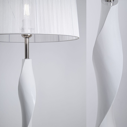 Торшер 1*60Вт E27 белый/хром ModeModern