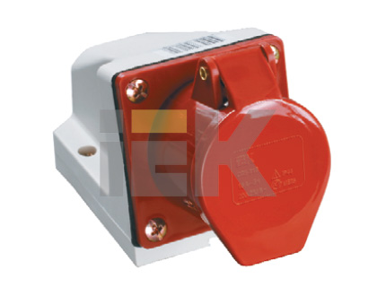 купить Розетка силовая стационарная 16А 3P+PE IP44 ССИ-114 IEK  в Кирове Розетка силовая стационарная 16А 3P+PE IP44 ССИ-114 IEK