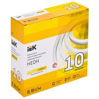 купить Неон 220В 8Вт/м 120свд/м 3000К 2835 IP65 IEK комплект 10 м в Кирове Неон 220В 8Вт/м 120свд/м 3000К 2835 IP65 IEK комплект 10 м
