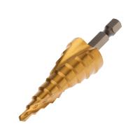 Сверло по металлу ступенчатое 4,0-20,0мм шаг 2мм титан Rexant