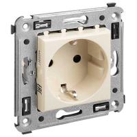 купить Аванти белый розетка скрытая 1-мест заземление шторки IP20  в Кирове Аванти белый розетка скрытая 1-мест заземление шторки IP20