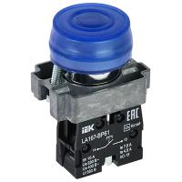 купить Кнопка LA167-BP61 22мм 1НО синяя IEK в Кирове Кнопка LA167-BP61 22мм 1НО синяя IEK