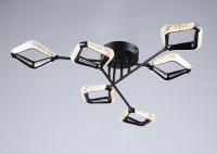 Светильник потолочный (люстра) свд 72Вт  5400лм черный/белый пульт диммер 