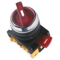 Переключатель АNС-22-2 2пол. красный с подсветкой IP40 IEK 