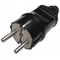 купить Вилка 16А прямая заземление черный пластик IP20 IN HOME 4240 в Кирове Вилка 16А прямая заземление черный пластик IP20 IN HOME 4240