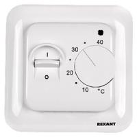 Терморегулятор теплого пола скрытая 16А белый Rexant 