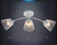 Светильник потолочный (люстра) 3*60Вт E27 белый/хром