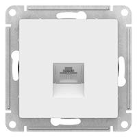 AtlasDesign белый розетка RJ11 скрытая 1-ая  