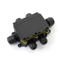 Коробка 131*95*37 прямоугольник черный IP68 6-вводная