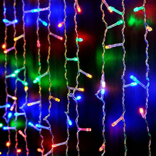 купить Гирлянда занавес 2*1м мульти 138свд с контроллером IP20 прозрачный провод 8 режимов в Кирове Гирлянда занавес 2*1м мульти 138свд с контроллером IP20 прозрачный провод 8 режимов