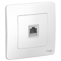 Бланка белый розетка RJ45 скрытая 1-ая  
