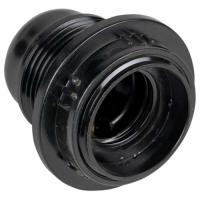 Патрон подвесной E27 карболит с кольцом черный EKF