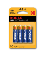 купить Батарейка AA(пальчик) алкалиновая BL4 Kodak Max в Кирове Батарейка AA(пальчик) алкалиновая BL4 Kodak Max