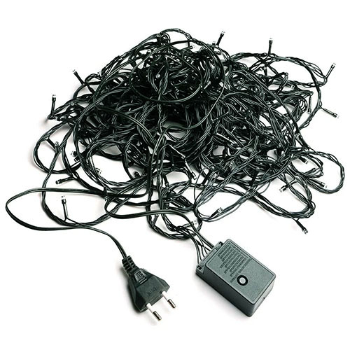 купить Гирлянда нить 5м синий 50свд с контроллером IP20 зеленый провод 8 режимов в Кирове Гирлянда нить 5м синий 50свд с контроллером IP20 зеленый провод 8 режимов