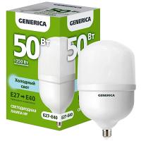 купить Лампа свд E27/Е40 50Вт 6500К 5000лм HP цилиндр матовый Generica  в Кирове Лампа свд E27/Е40 50Вт 6500К 5000лм HP цилиндр матовый Generica