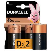 Батарейка D(R20,LR20) алкалиновая BL2 Duracell