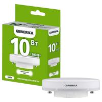 Лампа свд 220В GX53 10Вт 4000К 1000лм таблетка матовая Generica 