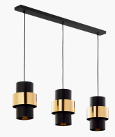 Светильник подвесной (люстра) 3*40Вт E27 черный цилиндр