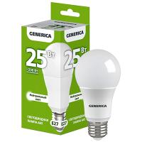 купить Лампа светодиодная 220В Е27 25Вт 4000К 2500лм стандарт A65 матовая GENERICA (IEK)  в Кирове Лампа светодиодная 220В Е27 25Вт 4000К 2500лм стандарт A65 матовая GENERICA (IEK)