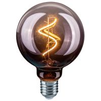 Лампа свд Е27 4Вт 2700К 170лм шар G95 серая филамент  Navigator винтаж