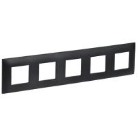 SKANDY Рамка 5-мест. SK-F05Bl черн. IEK