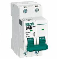 Автомат 2Р 40А C 6кА ВА-103 DEKraft , 