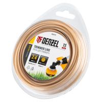 купить Леска для триммеров 2,4мм*15м круглая Denzel ALUFLEX армированная алюминием в Кирове Леска для триммеров 2,4мм*15м круглая Denzel ALUFLEX армированная алюминием