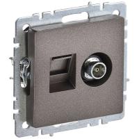 купить Брайт бронза розетка RJ45+TV оконечная скрытая 2-ая  в Кирове Брайт бронза розетка RJ45+TV оконечная скрытая 2-ая