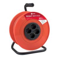 купить Удлинитель 4-мест 50м ПВС 3*1 красный катушка пластик IP20 EKF  в Кирове Удлинитель 4-мест 50м ПВС 3*1 красный катушка пластик IP20 EKF