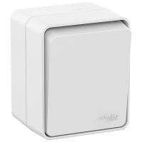 купить Атлас Профи белый переключатель 1кл открытая 10А IP54  в Кирове Атлас Профи белый переключатель 1кл открытая 10А IP54