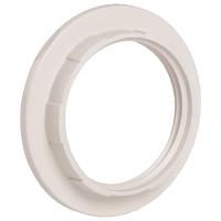 Кольцо для патрона E27 пластик белый IEK 