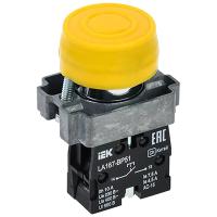 купить Кнопка LA167-BP51 22мм 1НО желтая IEK в Кирове Кнопка LA167-BP51 22мм 1НО желтая IEK