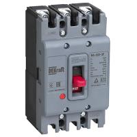 Силовой автоматический выключатель на 3 полюса 100А 25кА ВА-302 DEKraft