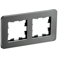 купить Брайт металл титан рамка 2-ая универсально  в Кирове Брайт металл титан рамка 2-ая универсально