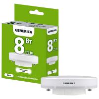 Лампа свд GX53 8Вт 4000К 800лм таблетка матовая  GENERICA (IEK)