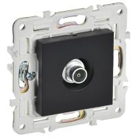 Сканди черный розетка TV оконечная скрытая 1-ая