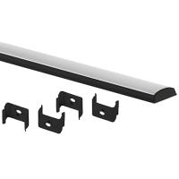 купить Профиль с экраном накладной гибкий 15*6,4*2000мм ViaSvet черный,крепеж+заглушки в Кирове Профиль с экраном накладной гибкий 15*6,4*2000мм ViaSvet черный,крепеж+заглушки