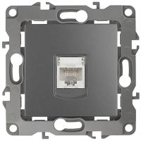 купить ЭРА12 графит механизм RJ45 скрытая 1-ая   в Кирове ЭРА12 графит механизм RJ45 скрытая 1-ая