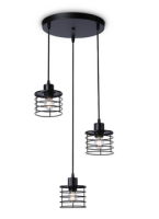 Светильник подвесной (люстра) 3*40Вт E27 черный