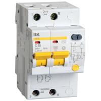 Дифавтомат 2Р 40А C 30мА 4,5кА АД12 3мод IEK