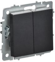 BRITE Выключ. 2-кл. перекр. 10А ВС10-2-3-БрЧ черн. IEK