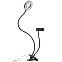 купить Светильник кольцевой свд на прищепке 12Вт 3200-5500К 720лм черный 90*620мм 1держатель в Кирове Светильник кольцевой свд на прищепке 12Вт 3200-5500К 720лм черный 90*620мм 1держатель