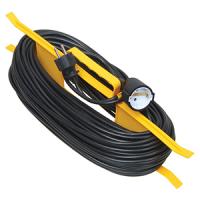 купить Удлинитель 1-мест 30м ПВС 3*1 черный рамка IP20 IEK  в Кирове Удлинитель 1-мест 30м ПВС 3*1 черный рамка IP20 IEK