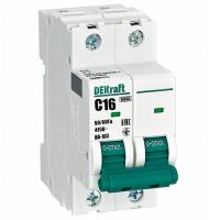 Автомат 2Р 16А C 6кА ВА-103 DEKraft 