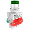 Выключатель кнопочный ABFP 22мм зеленый с фиксацией 220В IP54 Schneider ...